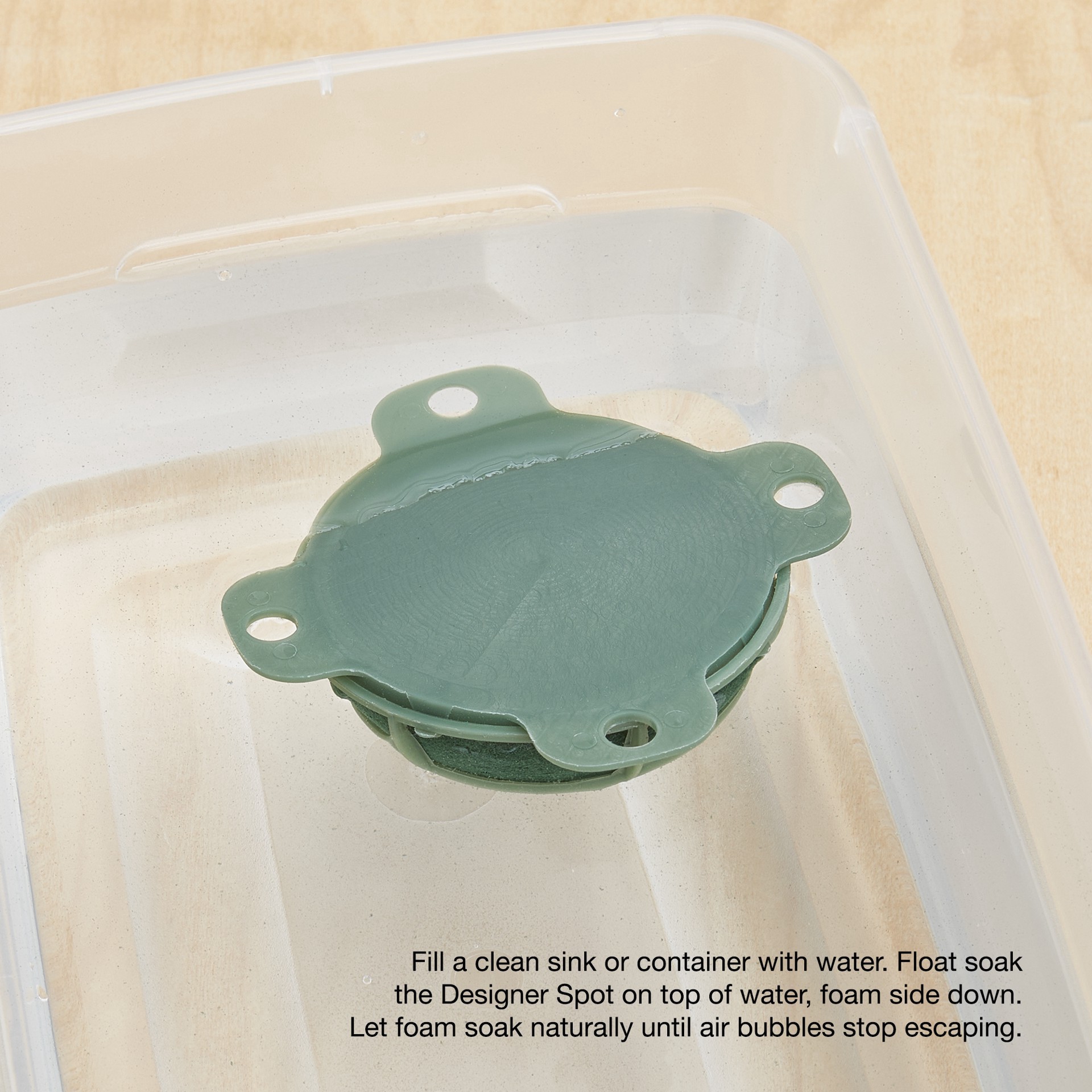 slide 3 of 12, Floracraft 2" Green Artesia Wetfōm Designer Spot, 2ct., 2 ct