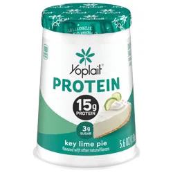 Yoplait Protein Yogurt Cultured Dairy Snack Cup, Key Lime Pie Flavored, Gluten Free Protein Snacks, 5.6 oz