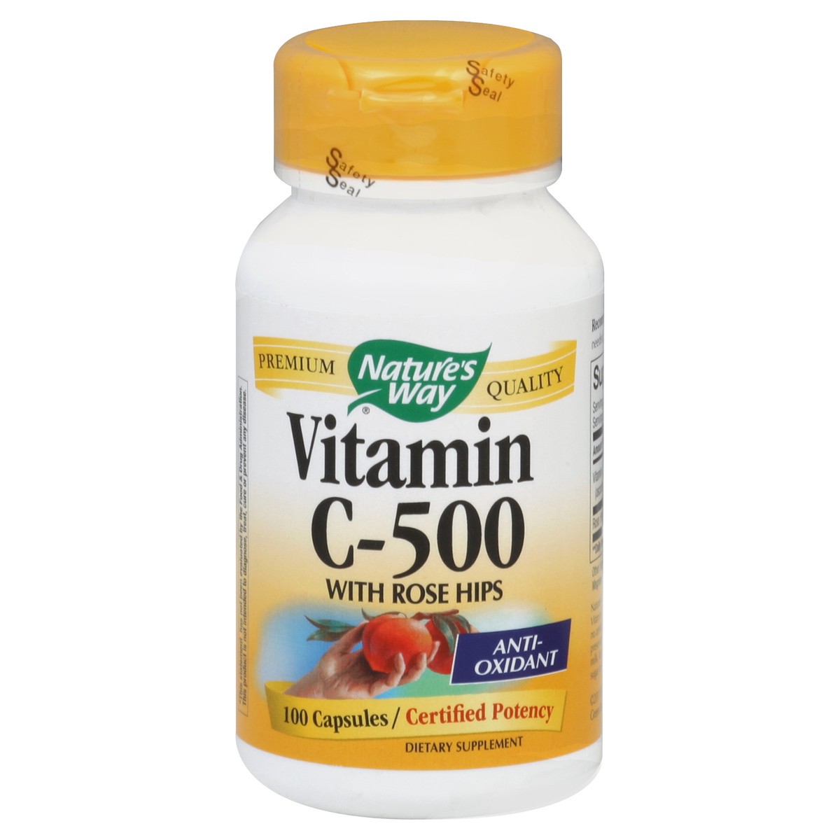 slide 2 of 3, Nature's Way 1000 mg Vitamin C with Rose Hips 100 Capsules, 100 ct