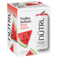 slide 7 of 7, Nutrl Watermelon Vodka Seltzer 4 - 12 fl oz Cans, 48 fl oz