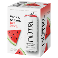 slide 4 of 7, Nutrl Watermelon Vodka Seltzer 4 - 12 fl oz Cans, 48 fl oz