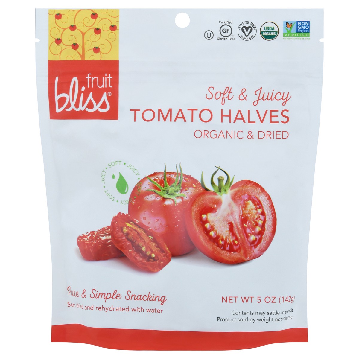 slide 1 of 1, Fruit Bliss Organic Dried Tomato Halves 5 oz, 5 oz