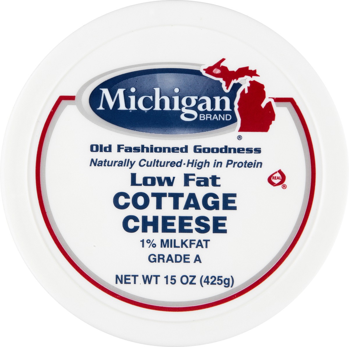 slide 6 of 10, Michigan Brand 1% Milkfat Low Fat Cottage Cheese 15 oz, 15 oz