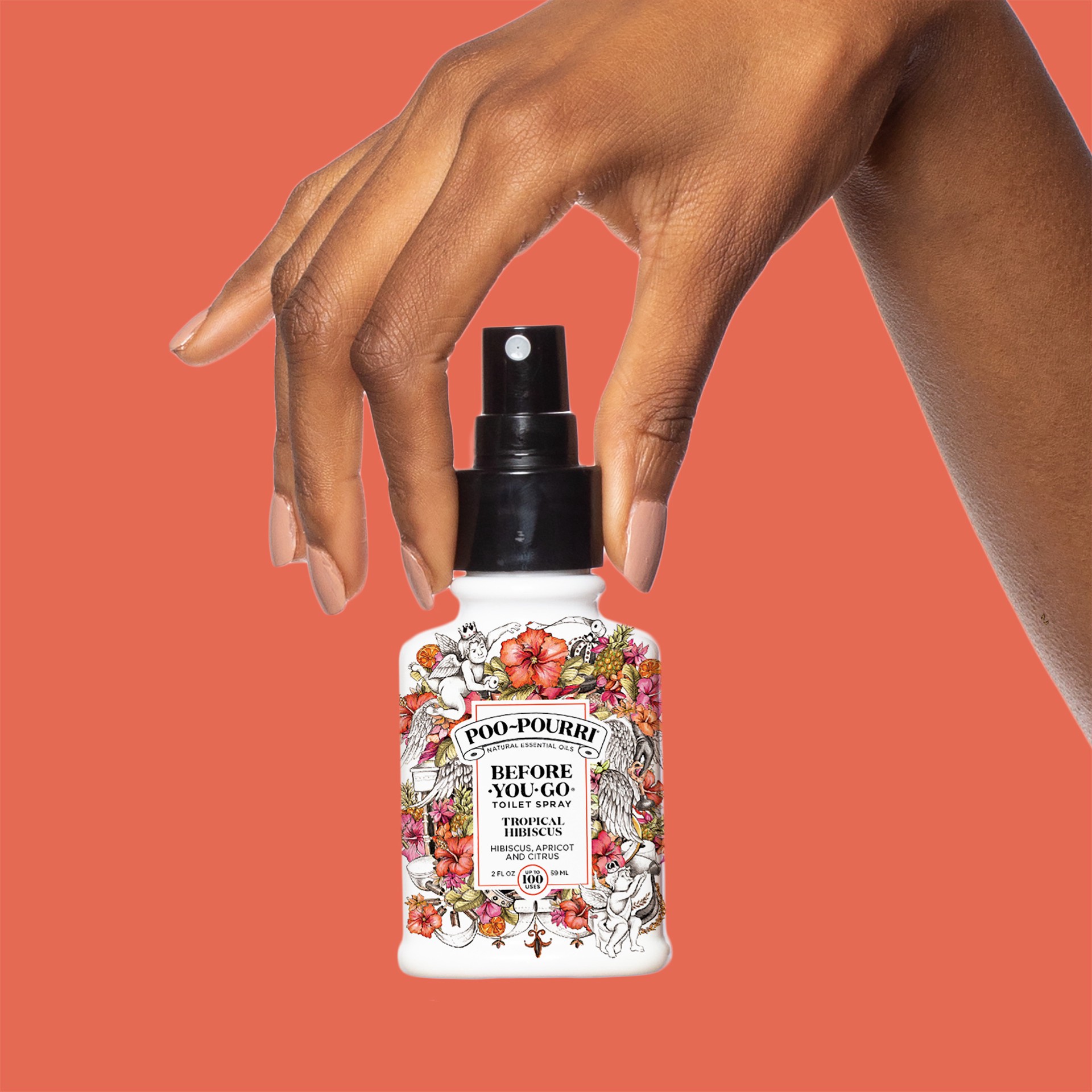 slide 5 of 5, Poo-Pourri Tropical Hibiscus Toilet Spray 2 fl oz, 2 oz