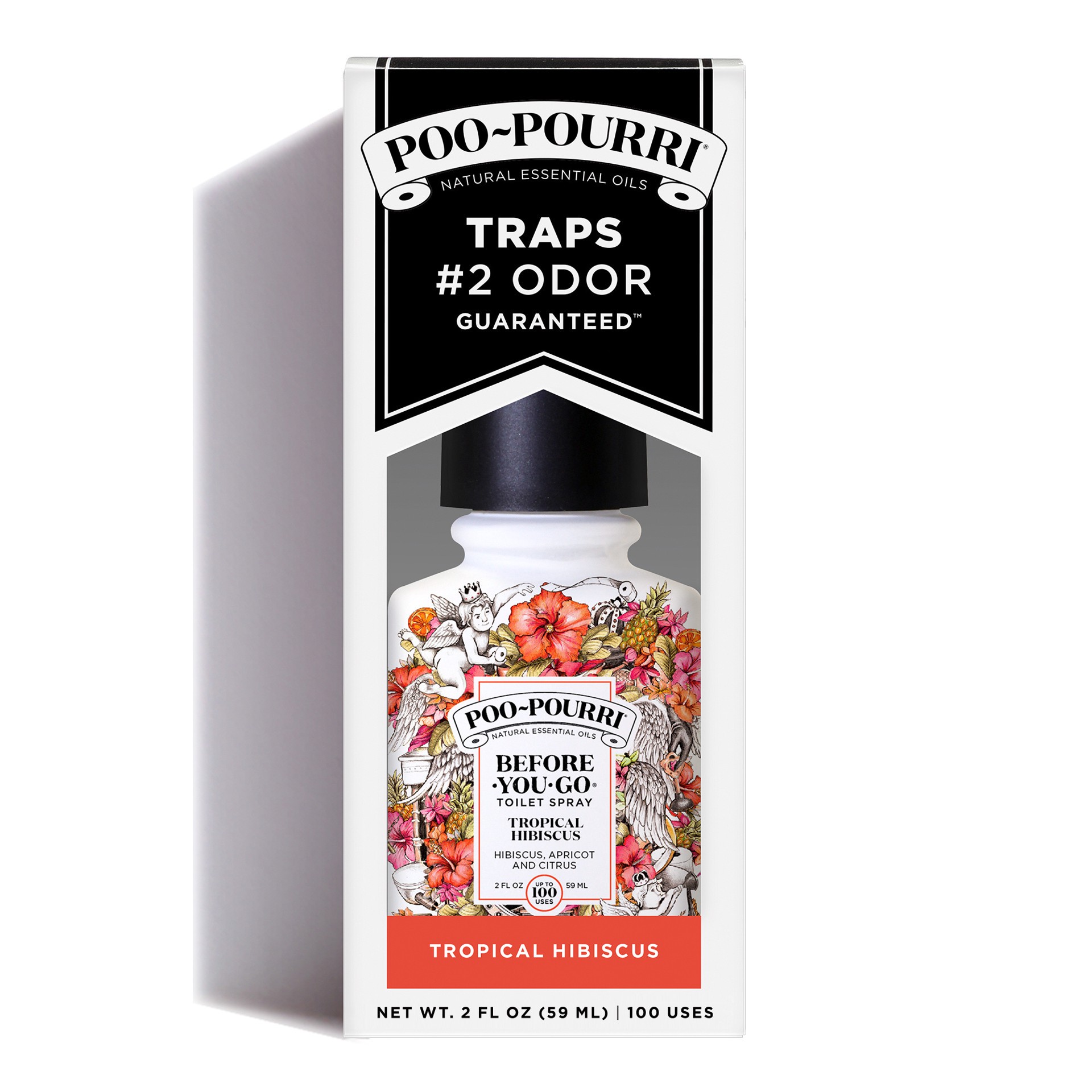 slide 2 of 5, Poo-Pourri Tropical Hibiscus Toilet Spray 2 fl oz, 2 oz