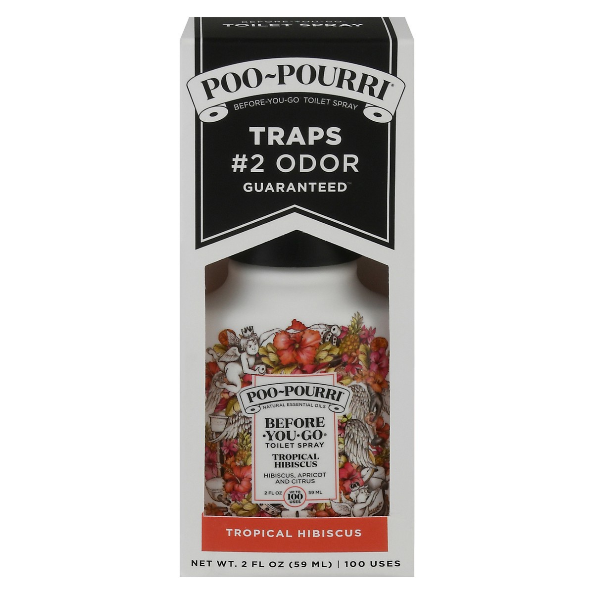 slide 1 of 5, Poo-Pourri Tropical Hibiscus Toilet Spray 2 fl oz, 2 oz