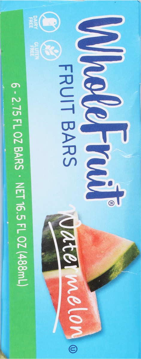 slide 7 of 11, Whole Fruit Watermelon Fruit Bars 6 - 2.75 fl oz Bars, 16.5 fl oz