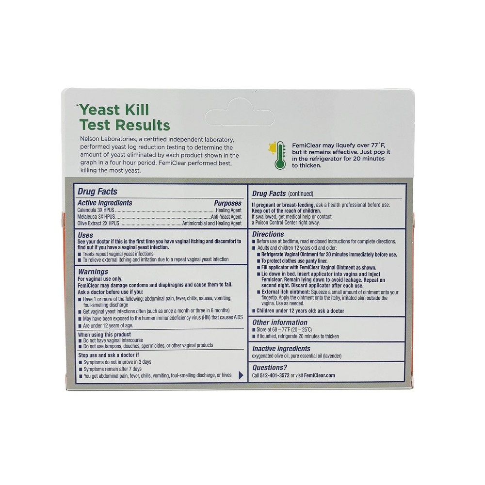 slide 2 of 4, FemiClear Yeast Infection Treament, 2 ct; 0.5 oz