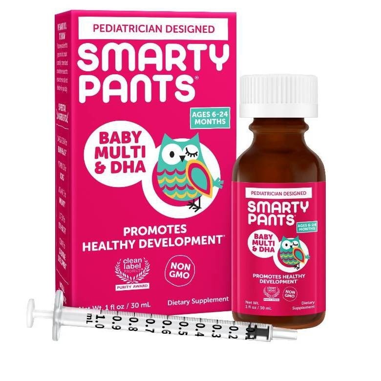 slide 1 of 5, Smartypants Baby Multi & DHA Drops, 1 fl oz