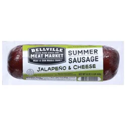 Bellville Meat Market Jalapeno & Cheese Summer Sausage 16 oz