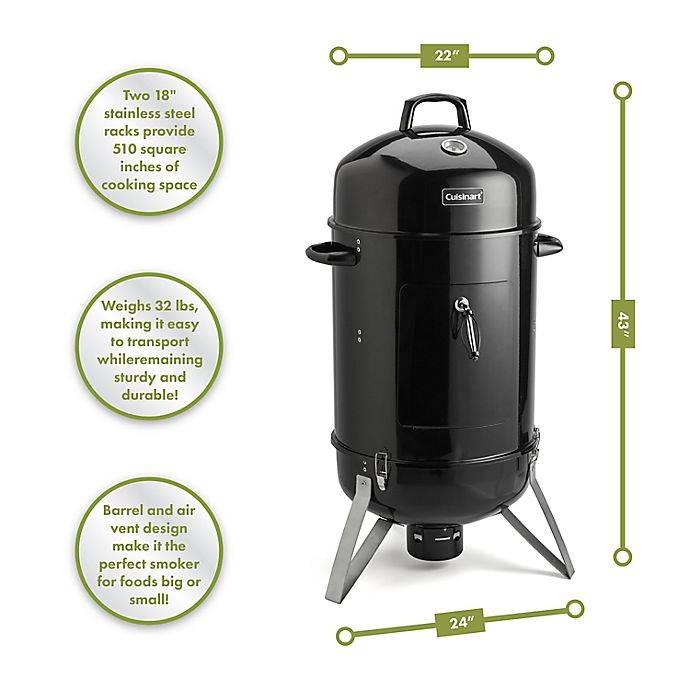 slide 12 of 17, Cuisinart Vertical Charcoal Smoker, 1 ct