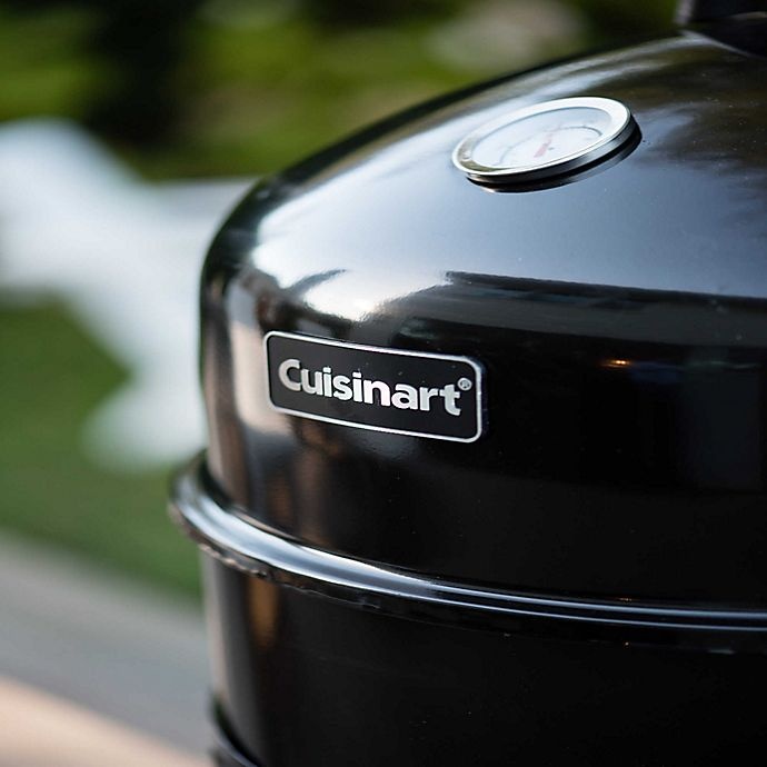 slide 4 of 8, Cuisinart Vertical Charcoal Smoker - Black, 16 in