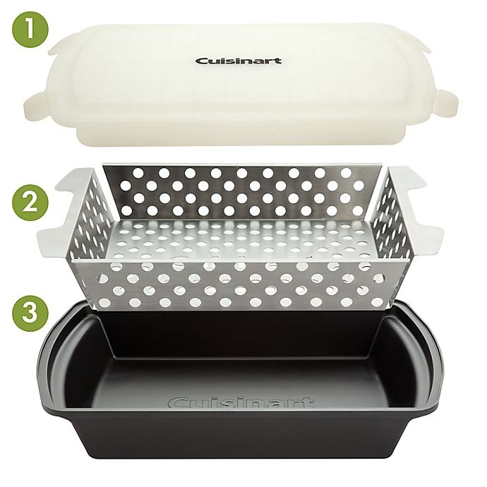 slide 3 of 17, Cuisinart Marinade and Grill Basket, 1 ct