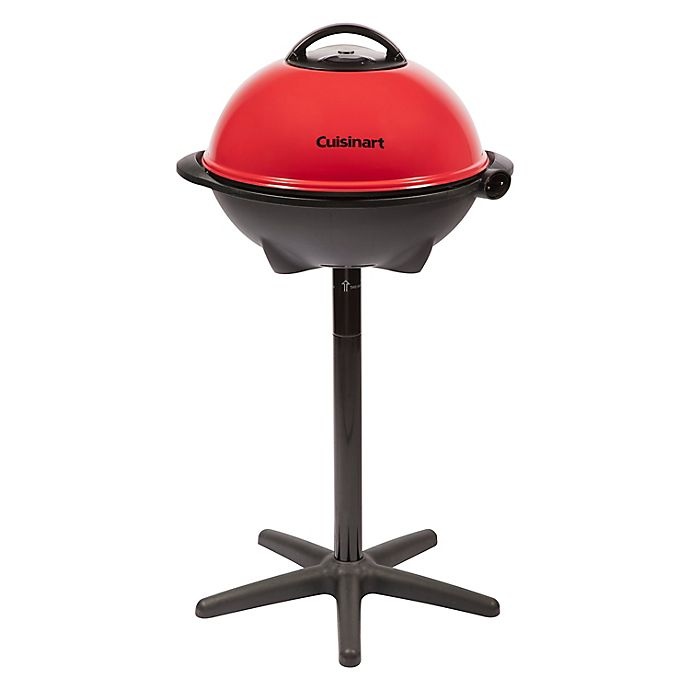 slide 1 of 15, Cuisinart CEG-115 2-in-1 Outdoor Portable Electric Grill - Red, 1 ct