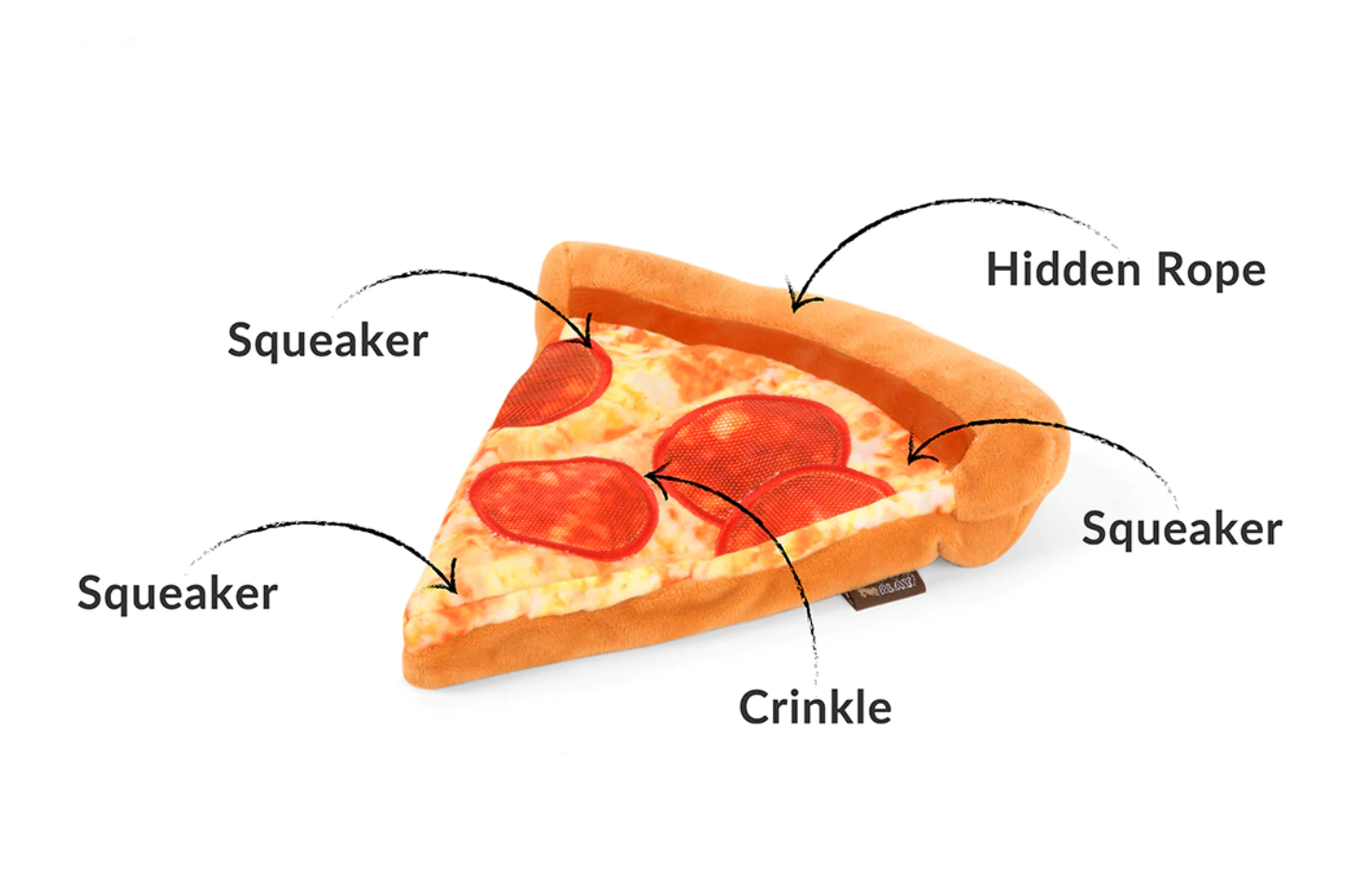 slide 2 of 2, P.L.A.Y. Play Lifestyles Dog Toy Puppyroni Pizza, 1 ct