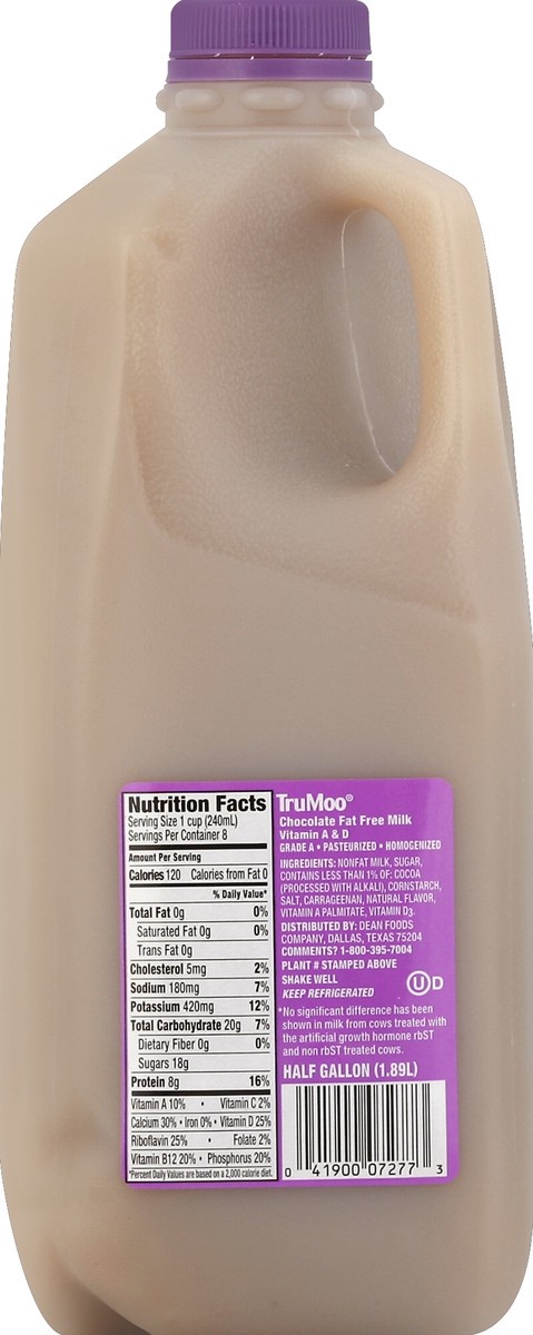 slide 3 of 7, TruMoo Milk 0.5 gl, 1/2 gal