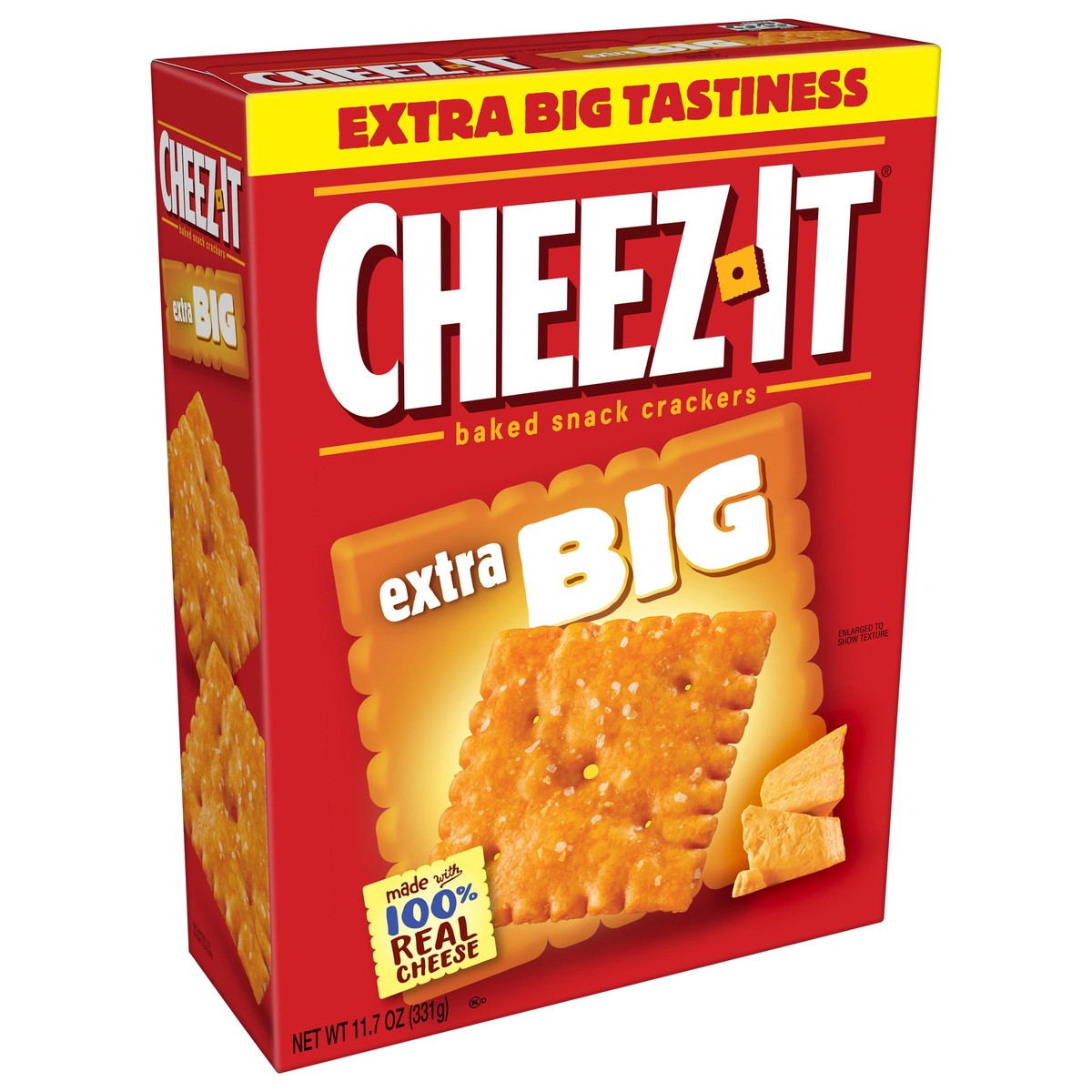 slide 4 of 8, Cheez-It Cheese Crackers, Baked Snack Crackers, Lunch Snacks, Extra Big, 11.7oz Box, 1 Box, 14 oz