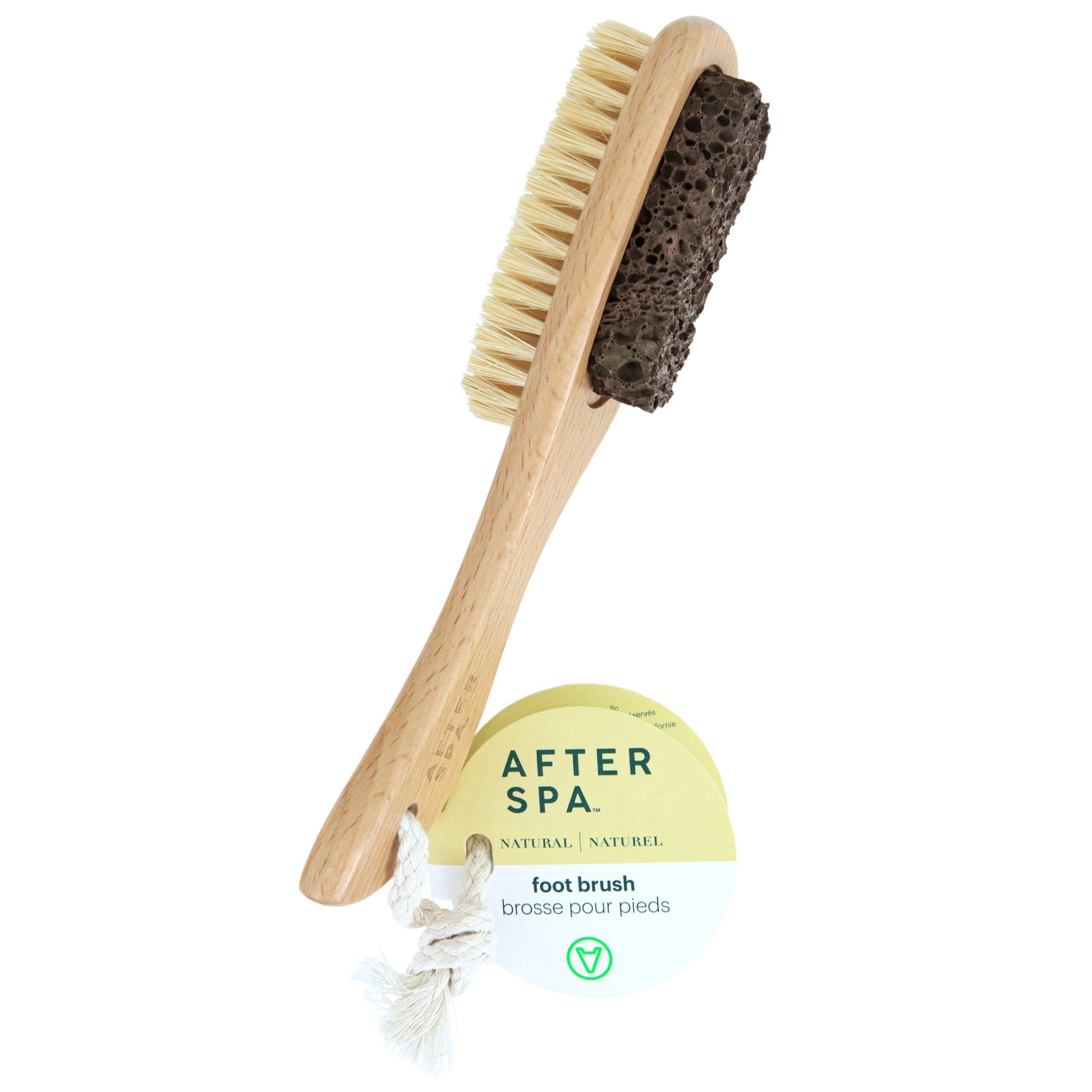 slide 1 of 1, Afterspa Natural Exfoliating Foot Brush, 1 ct