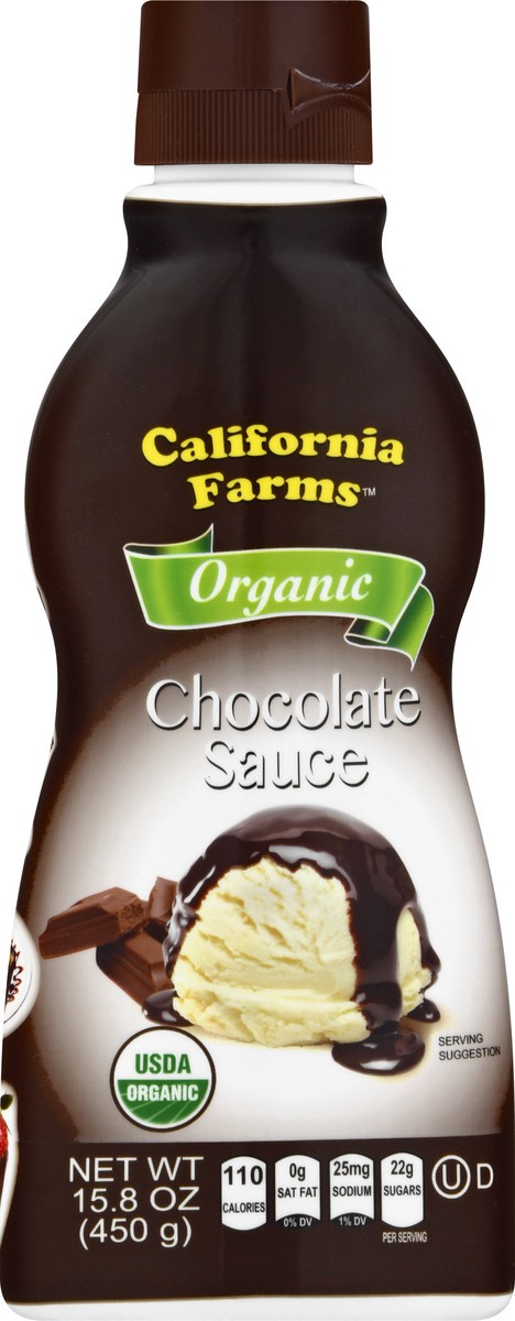 slide 1 of 10, California Farms Organic Chocolate Sauce 15.8 oz, 15.8 oz