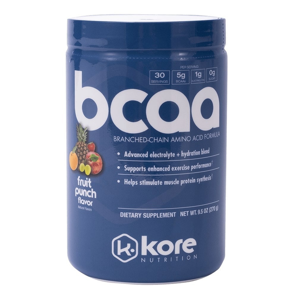 slide 1 of 1, Kore Bcaa Fruit Punch Dietary Supplement, 9.5 oz