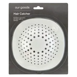 our goods Hair Catcher Drain Cover - White