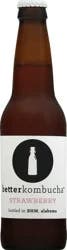 BetterKombucha Strawberry Kombucha- 12 oz
