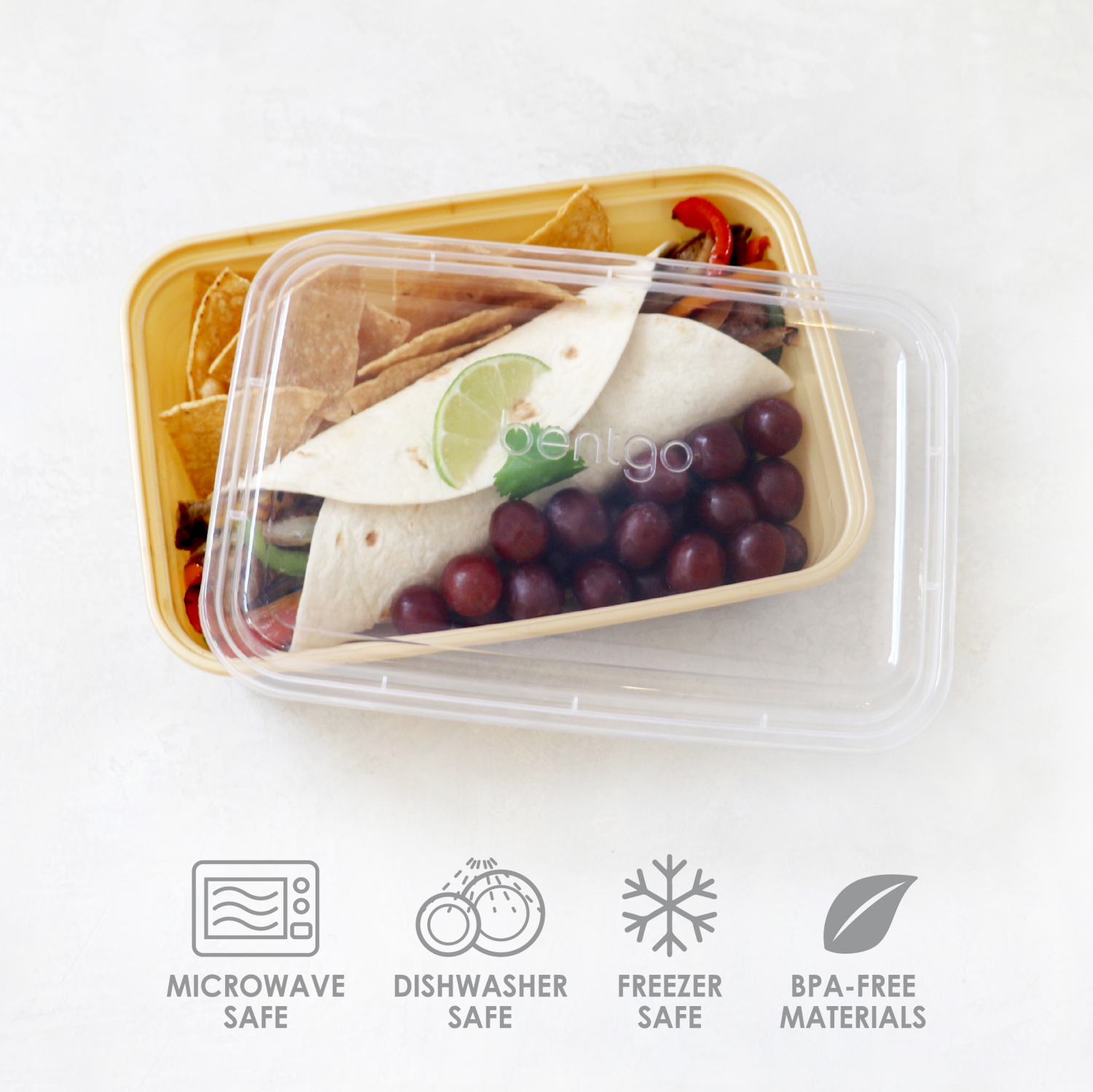 slide 3 of 7, Bentgo Prep 1-Compartment Meal-Prep Containers with Custom-Fit Lids - Mint, 1 ct