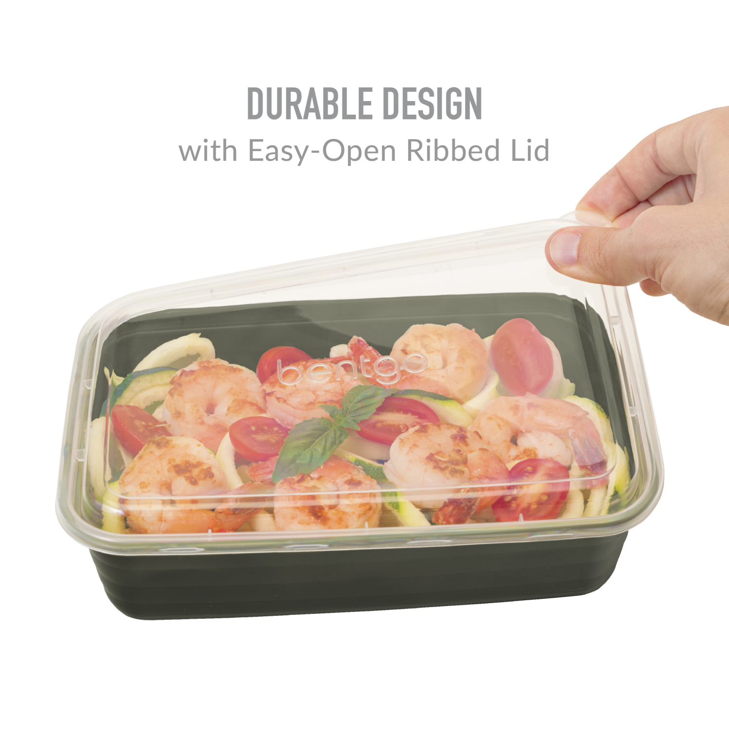 slide 7 of 7, Bentgo Prep 1-Compartment Meal-Prep Containers with Custom-Fit Lids - Mint, 1 ct