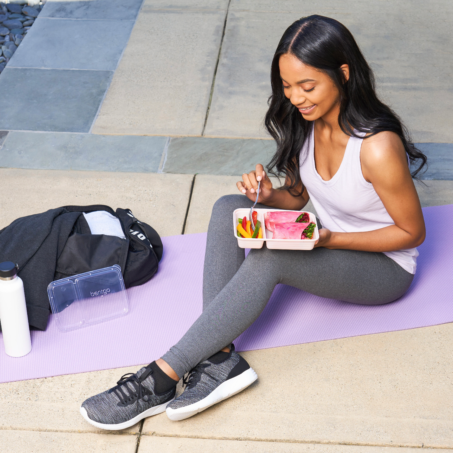 slide 4 of 6, Bentgo Prep 2-Compartment Meal-Prep Containers with Custom-Fit Lids, 1 ct