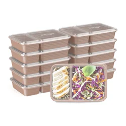 Bentgo Prep 2-Compartment Meal-Prep Containers with Custom-Fit Lids