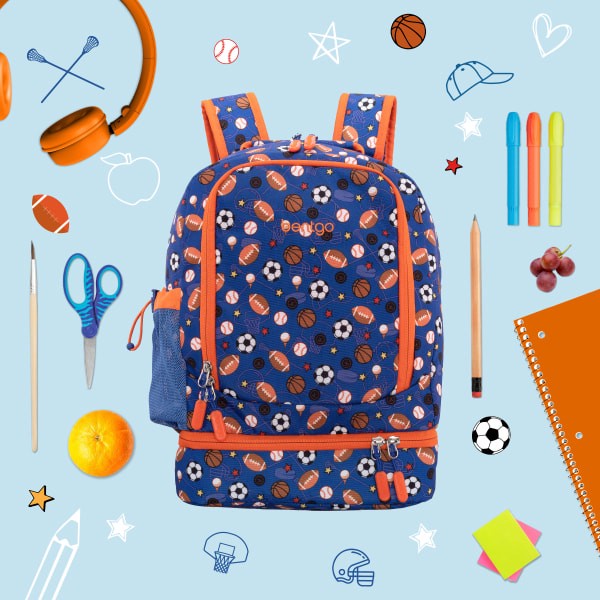 Bentgo Kids Prints 2-in-1 Backpack & Insulated Lunch Bag