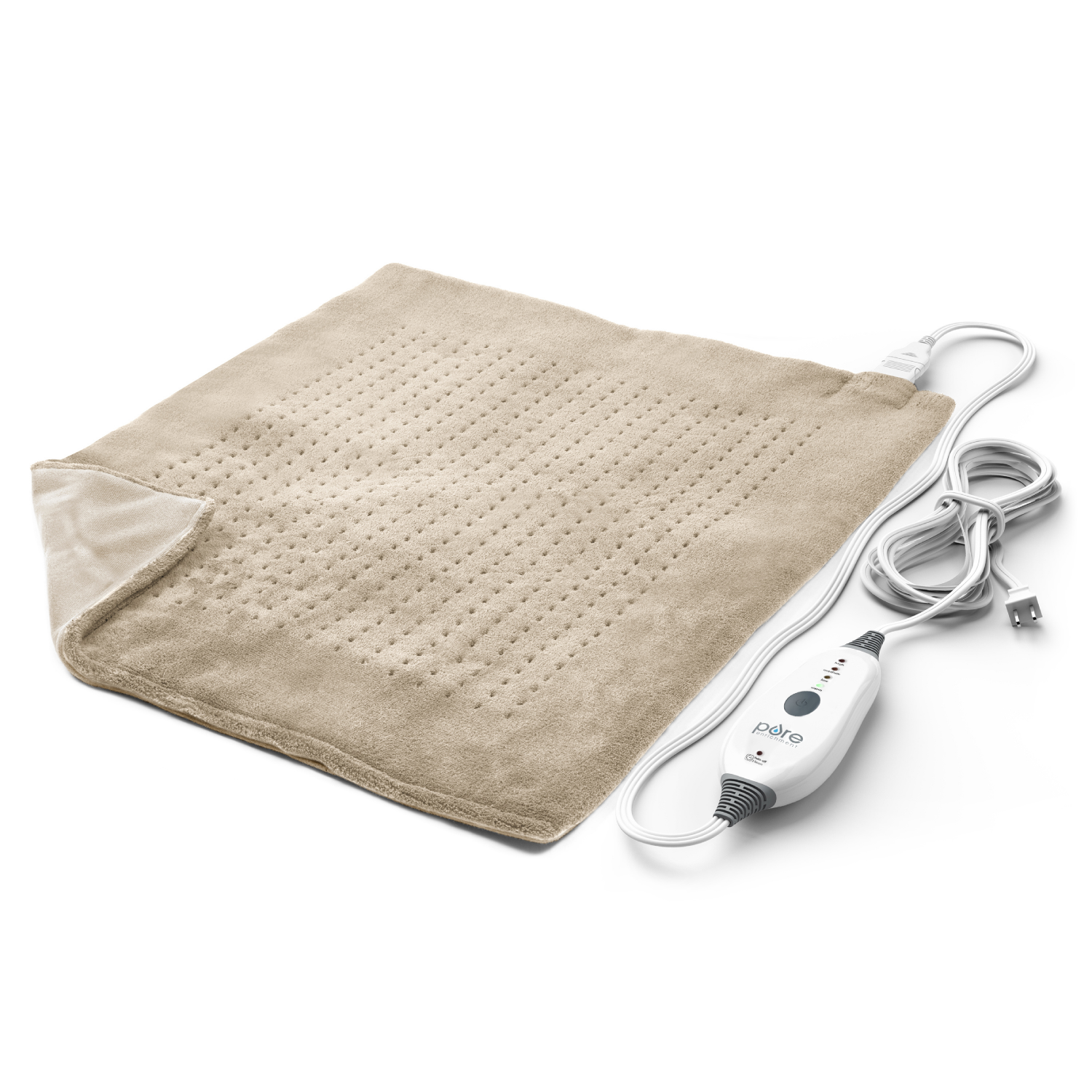 slide 1 of 5, Pure Enrichment PureRelief Ultra-Wide (20"x24") Electric Heating Pad for Full Body Relief, 1 ct
