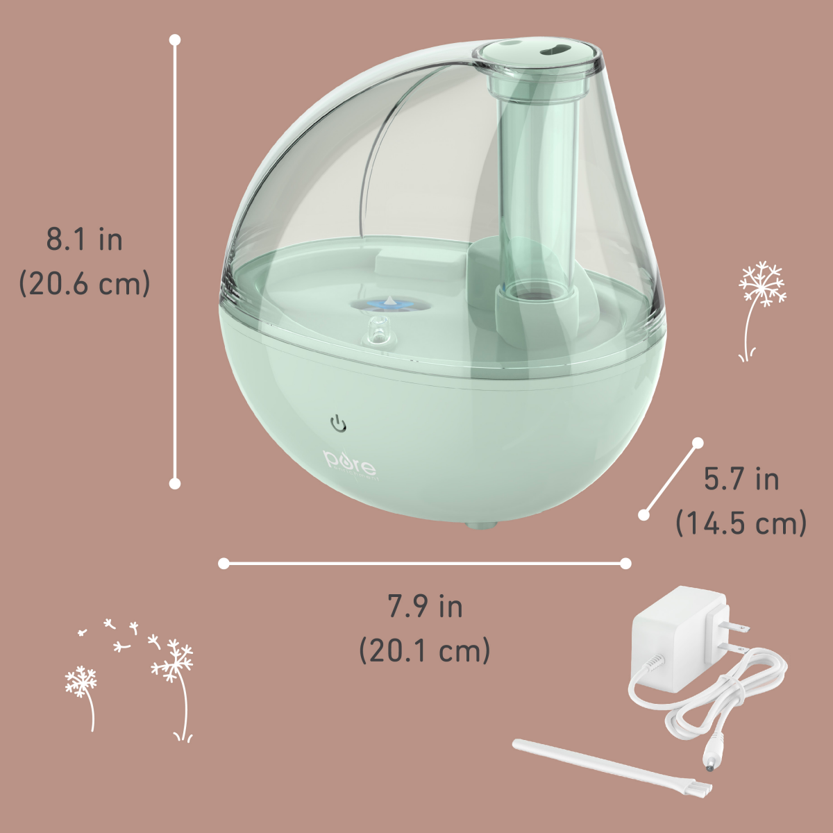 slide 5 of 5, Pure Enrichment PureBaby Ultrasonic Cool Mist Humidifier & Soft Glow Night Light, 1 ct