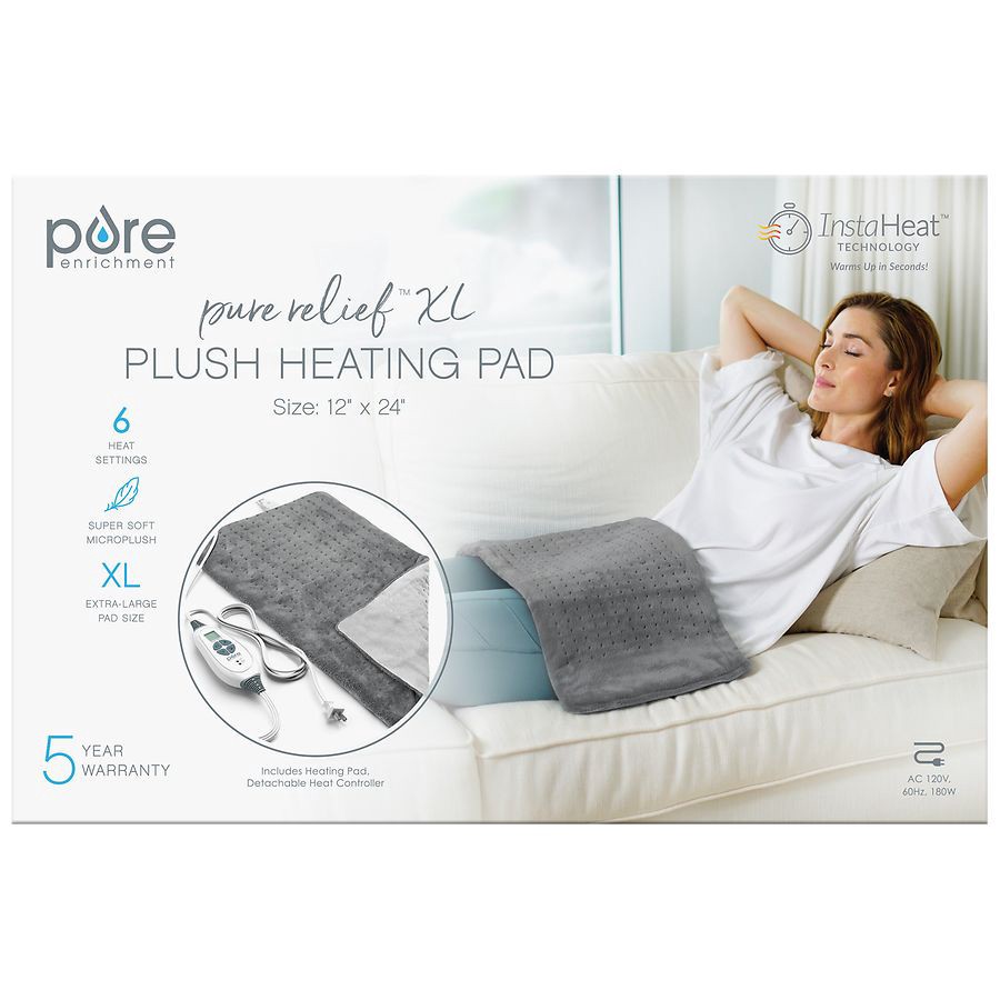 Pure Enrichment Electric Heating Pad 12 x 24 Extra Large 1 ct | Shipt