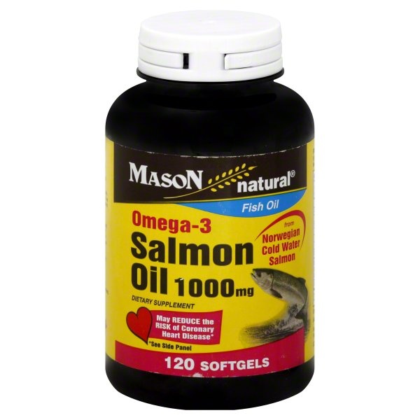 slide 1 of 1, MASON Salmon Oil 1000 Mg, 1 ct