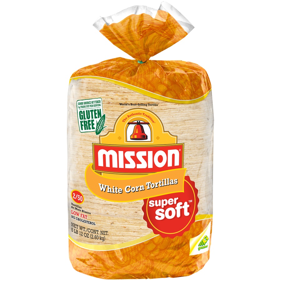 slide 1 of 3, Mission White Corn Tortillas , 100 ct; 92 oz