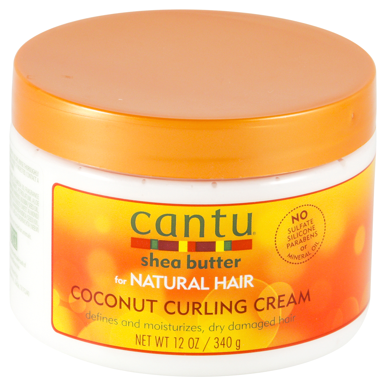 slide 1 of 3, Cantu Shea Butter Coconut Curlng Cream, 12 oz