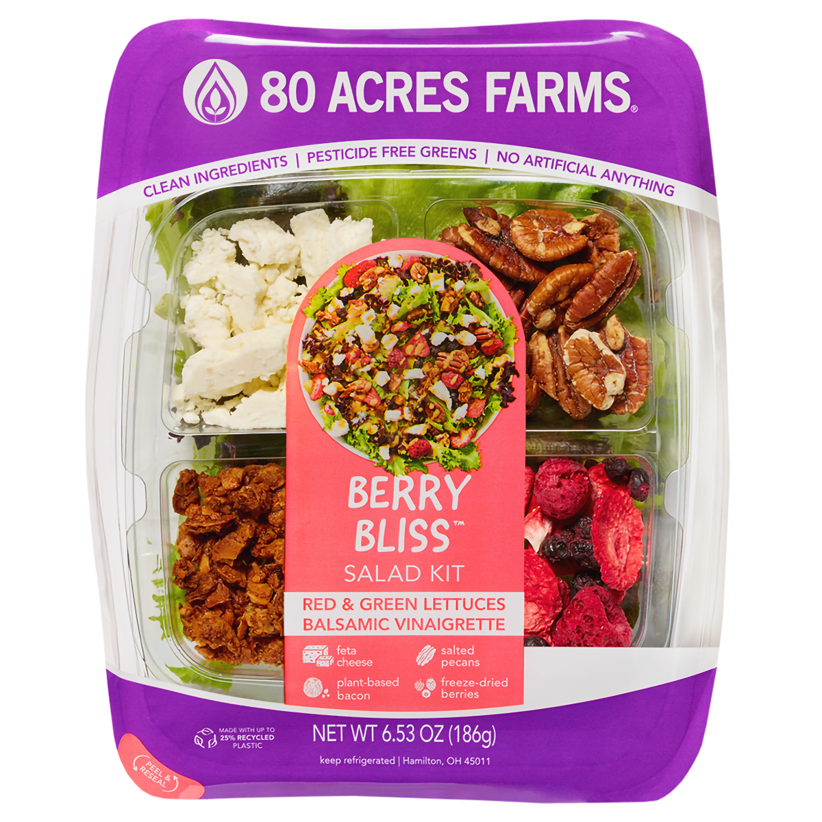 slide 1 of 2, 80 Acres Farms® Berry Bliss Salad Kit, 6.53 oz