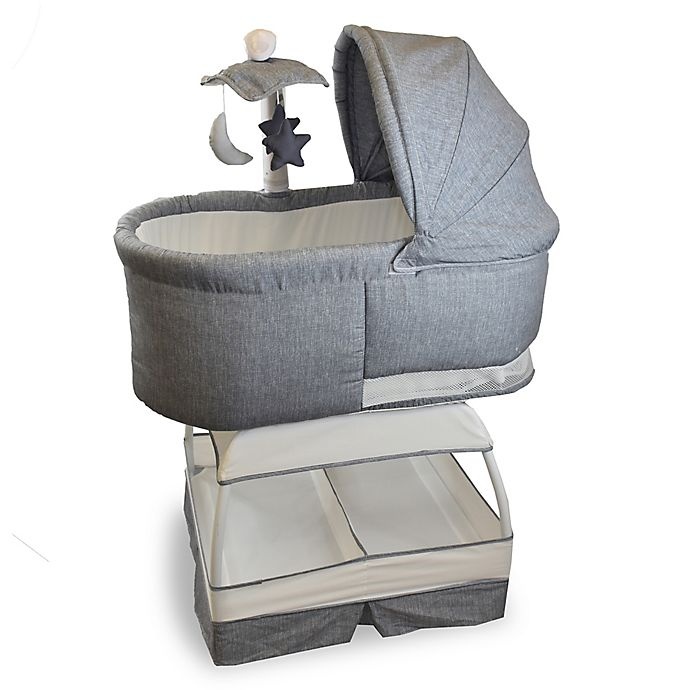 slide 1 of 1, Bliss Sweetli Deluxe Bassinet - Stonewash, 1 ct