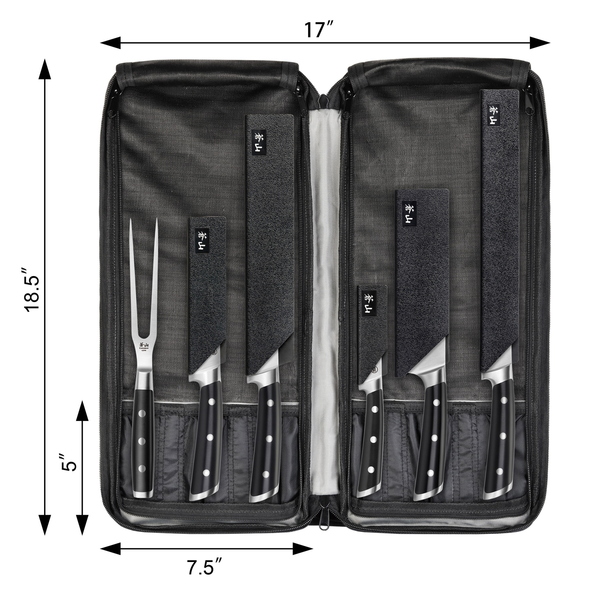 slide 2 of 5, New Star Food Service Inc Cangshan BBQ Knife Set, 