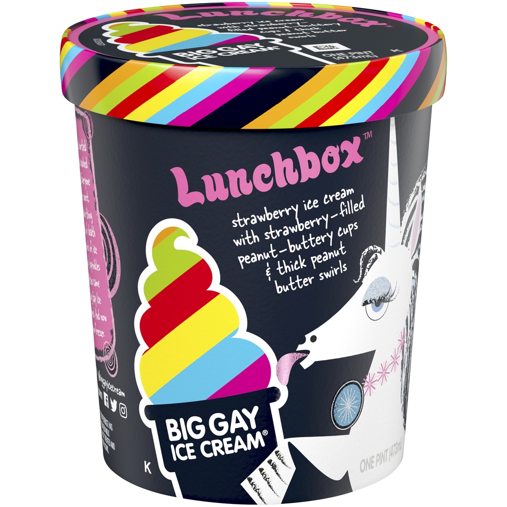 slide 2 of 8, Big Gay Ice Cream Lunchbox, 16 oz