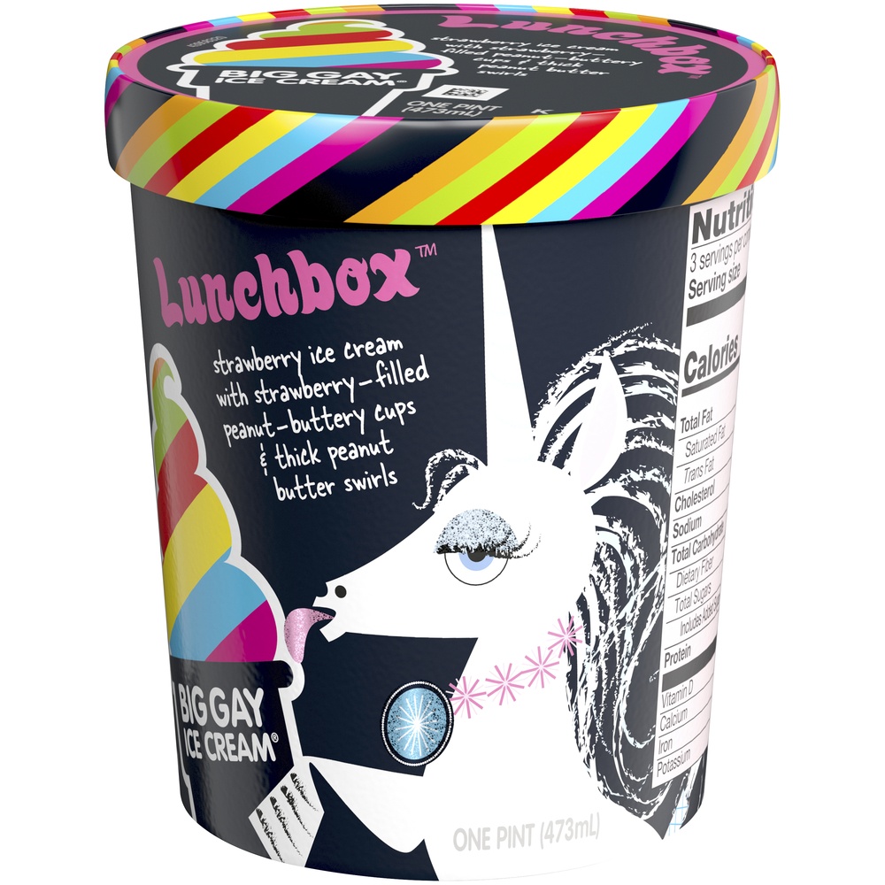 slide 3 of 8, Big Gay Ice Cream Lunchbox, 16 oz