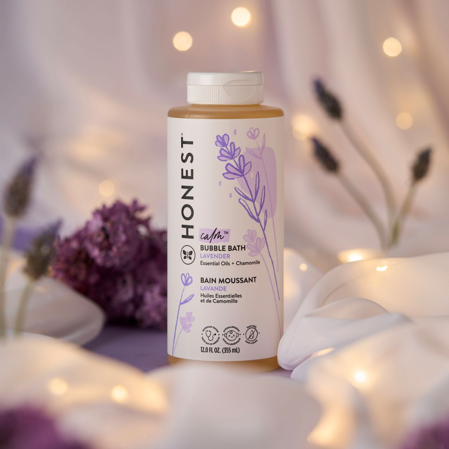 slide 2 of 8, The Honest Company The Honest Co. Honest Bubble Bath Dreamy Lavender, 12 oz