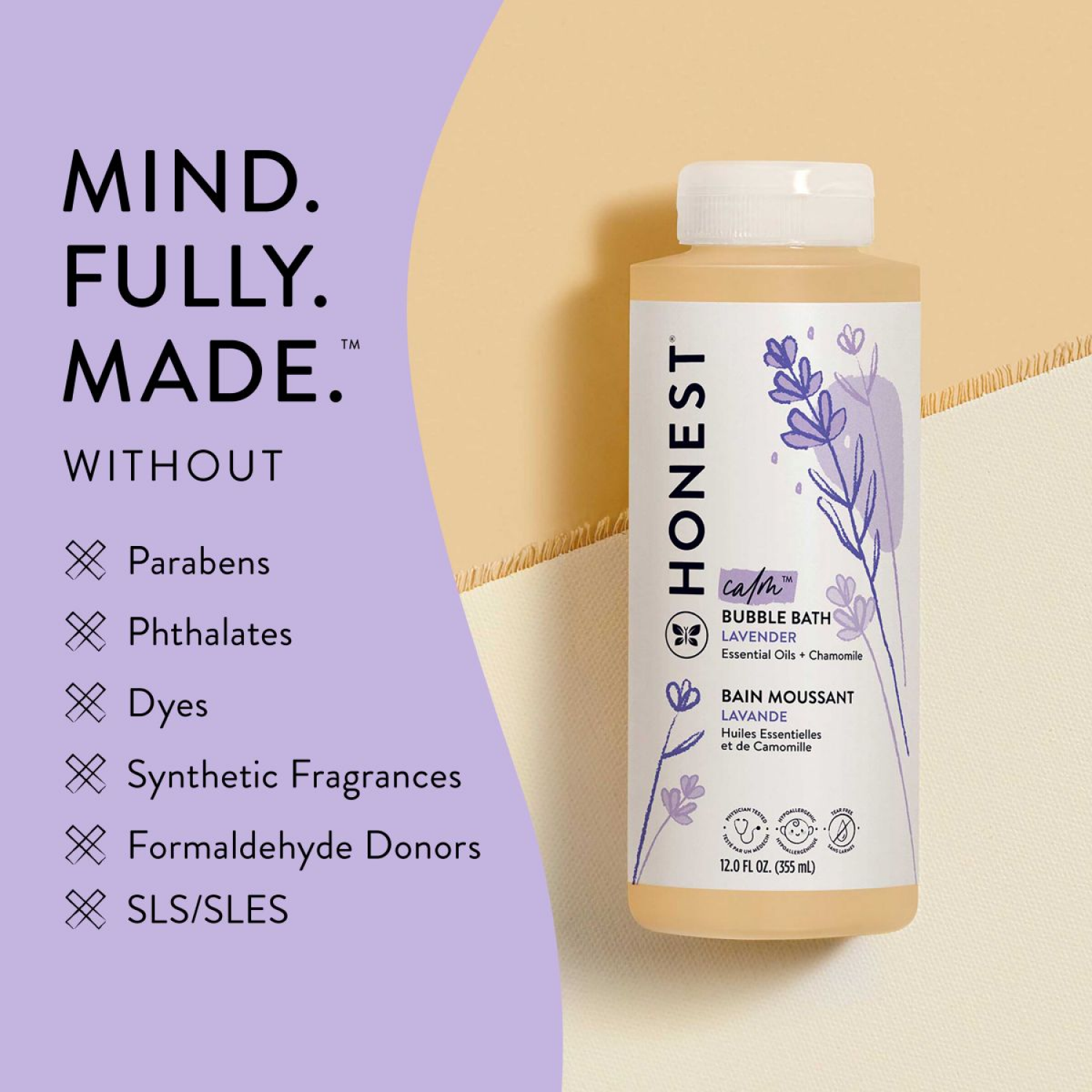 slide 7 of 8, The Honest Company The Honest Co. Honest Bubble Bath Dreamy Lavender, 12 oz