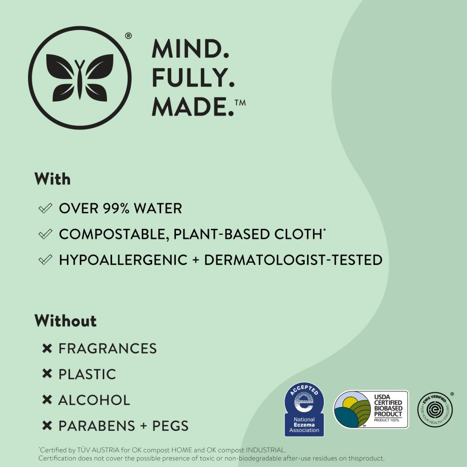 slide 2 of 8, Honest Sensitive Fragrance Free Wipes 8 ea, 8 ct
