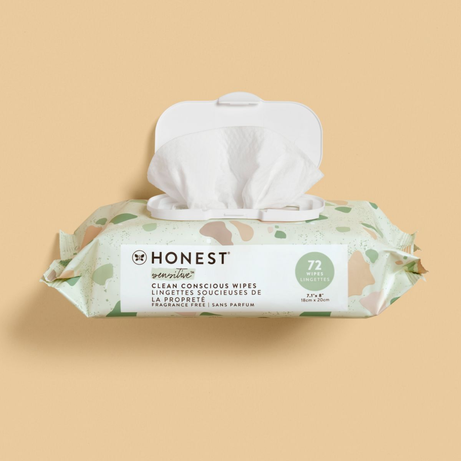 slide 4 of 8, Honest Sensitive Fragrance Free Wipes 8 ea, 8 ct