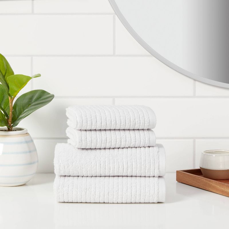 Threshold discount ribbed towels