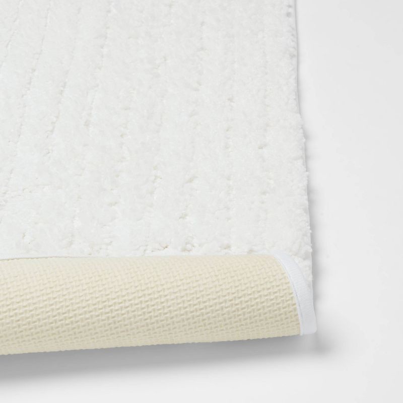 slide 4 of 4, 2pk Quick Dry Bath Rug Set White - Threshold™, 2 ct