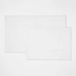 2pk Quick Dry Bath Rug Set White - Threshold™