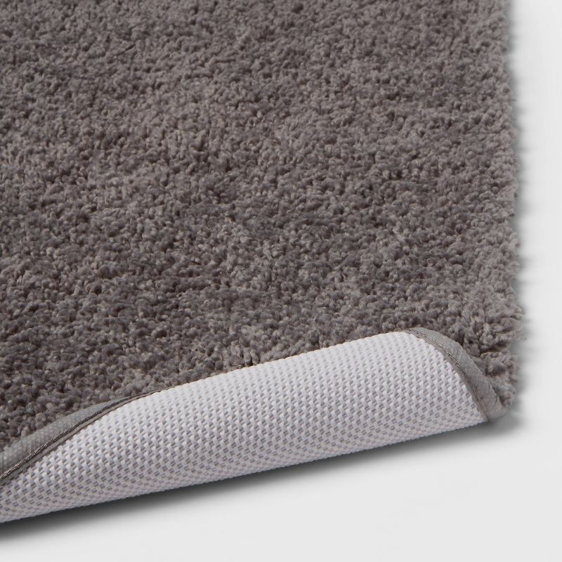 slide 4 of 4, 22"x60" Antimicrobial Bath Runner Dark Gray - Threshold™, 1 ct